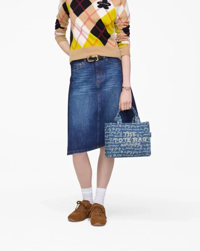The small Joy Denim Tote Bag The small Joy Denim Tote Bag