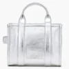 The small Metallic Leather Tote Bag The small Metallic Leather Tote Bag