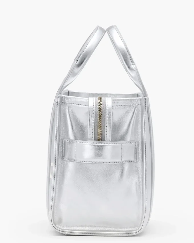 The small Metallic Leather Tote Bag The small Metallic Leather Tote Bag