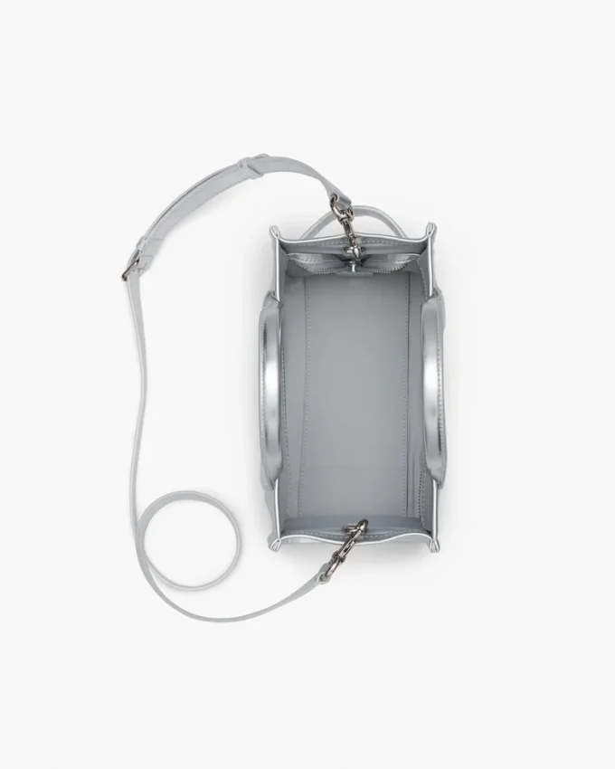 The small Metallic Leather Tote Bag The small Metallic Leather Tote Bag