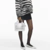The small Metallic Leather Tote Bag The small Metallic Leather Tote Bag