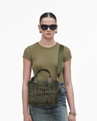The small Tote Bag made from Jacquard fabric with camouflage pattern The small Tote Bag made from Jacquard fabric with camouflage pattern