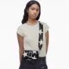 The Star Patchwork Leder-Snapshot-Umhängetasche The Star Patchwork Leder-Snapshot-Umhängetasche