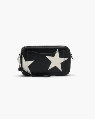 The Star Patchwork Leder-Snapshot-Umhängetasche