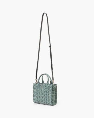 The washed Monogram denim Tote Bag