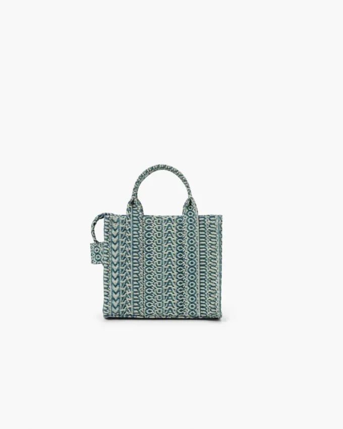 The washed Monogram denim Tote Bag The washed Monogram denim Tote Bag
