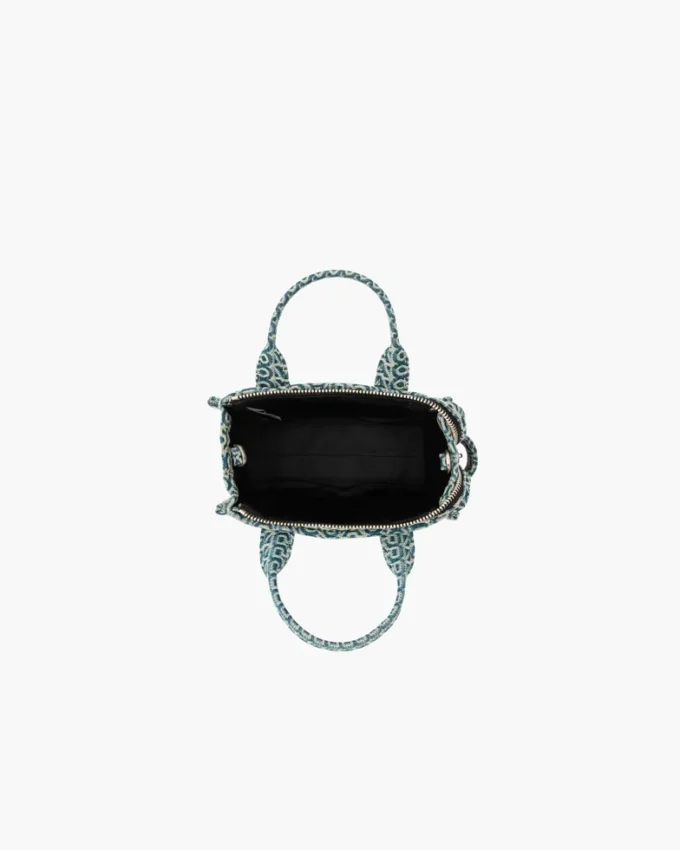 The washed Monogram denim Tote Bag The washed Monogram denim Tote Bag