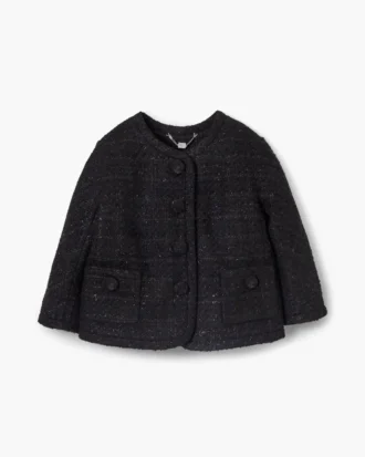 Tweed-Jacke mit Rückwärtsdruck Tweed-Jacke mit Rückwärtsdruck
