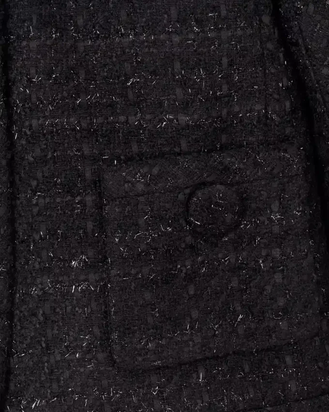 Tweed-Jacke mit Rückwärtsdruck Tweed-Jacke mit Rückwärtsdruck
